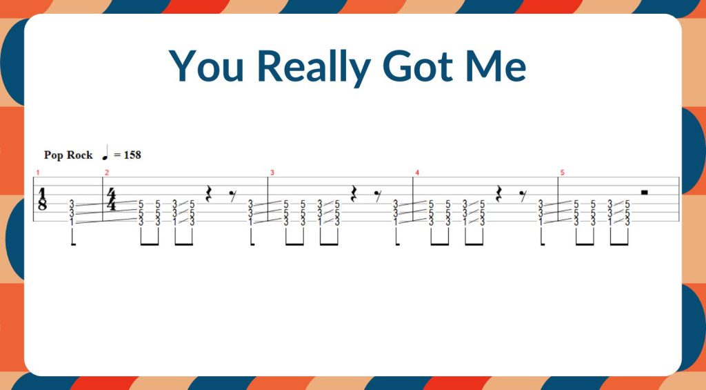 You Really Got Me Guitar TAB 