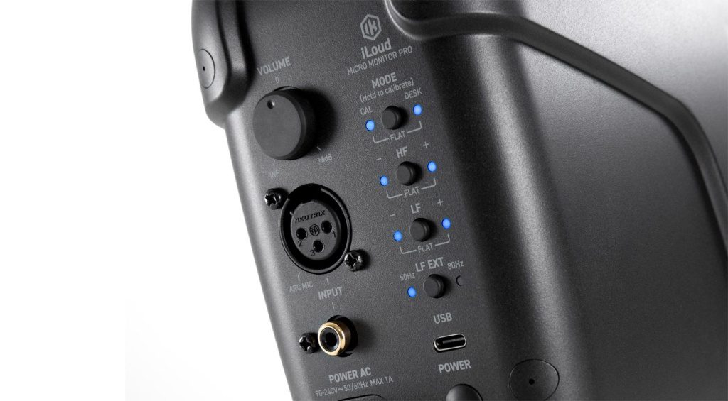 XLR and RCA inputs on each speaker