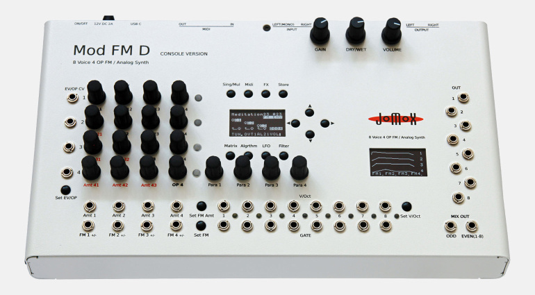 Jomox Mod FM D: 8-Voice FM Synth for your Desktop