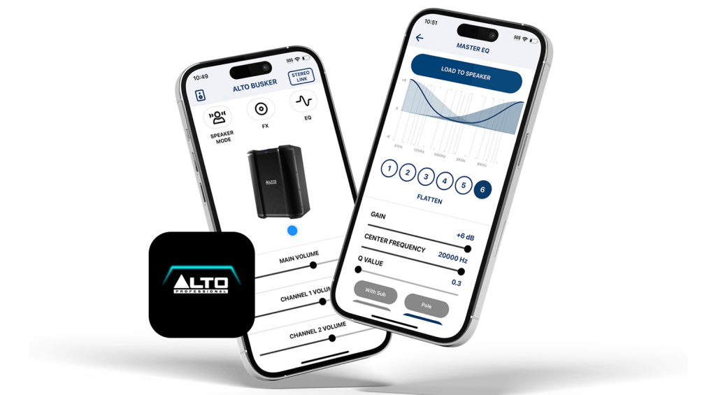 The Alto app can be used to configure Sheeran Looper's Busker SE.