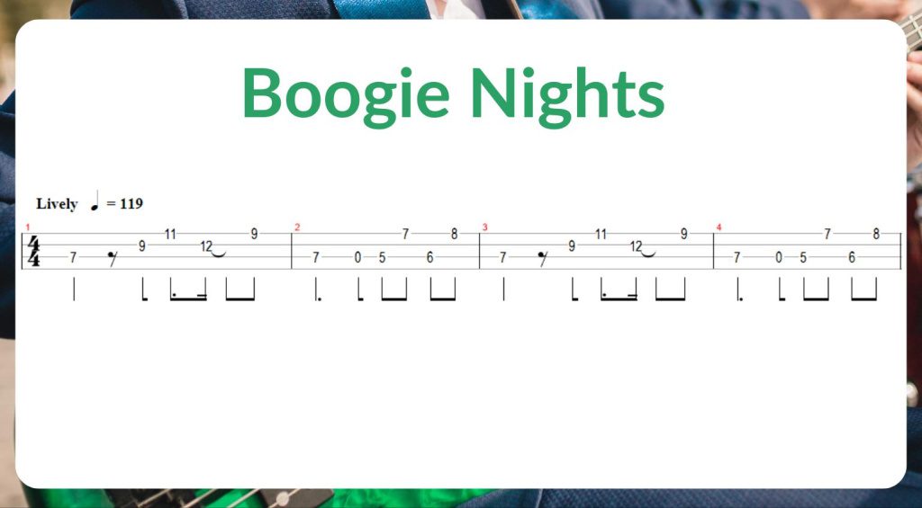 Boogie Nights Bass TAB