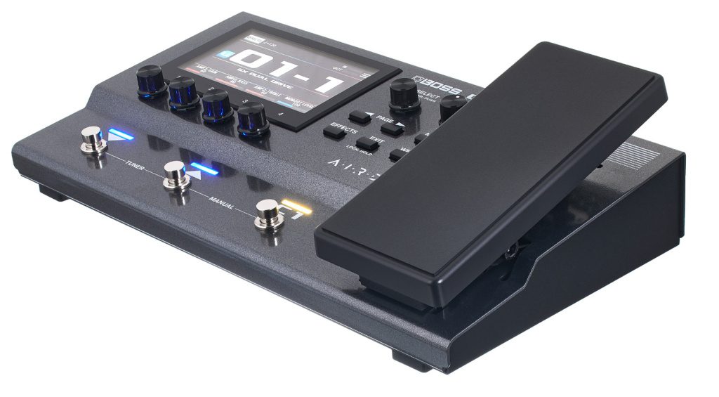 Boss GX-10 with a touch screen and an expression pedal