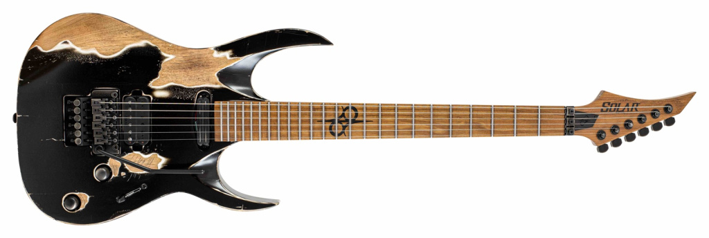 Solar Guitars RELIK Series Carbon Black