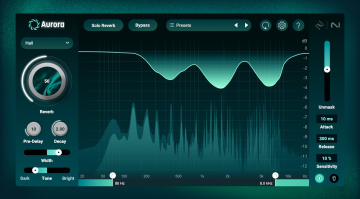 iZotope Aurora is an Intuitive Algorithmic Reverb