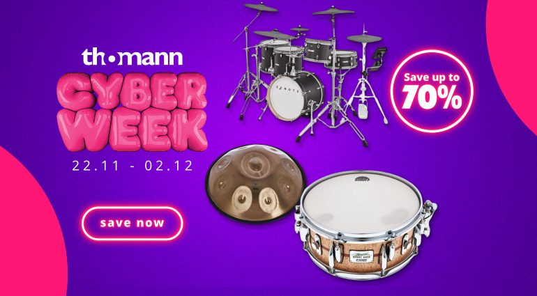 Best Drum Deals for Thomann Cyberweek 2024: Efnote, DW, Tama, and more!