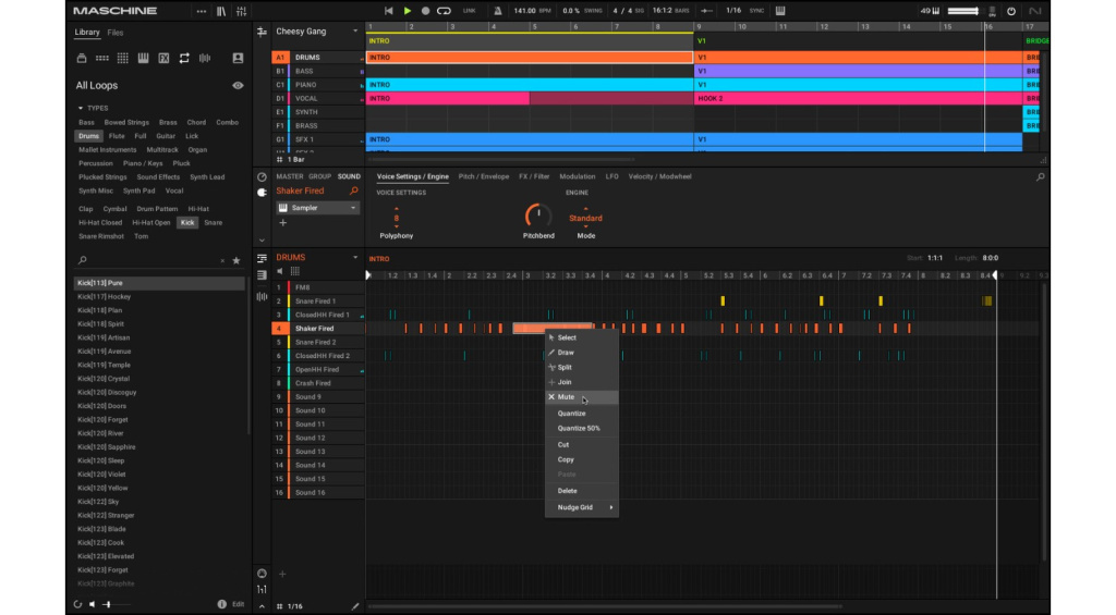 MIDI editing tools in Maschine 3