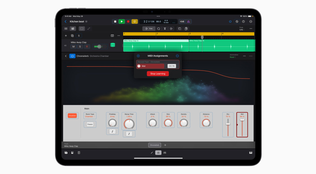 Apple Logic Pro Learn MIDI iPad