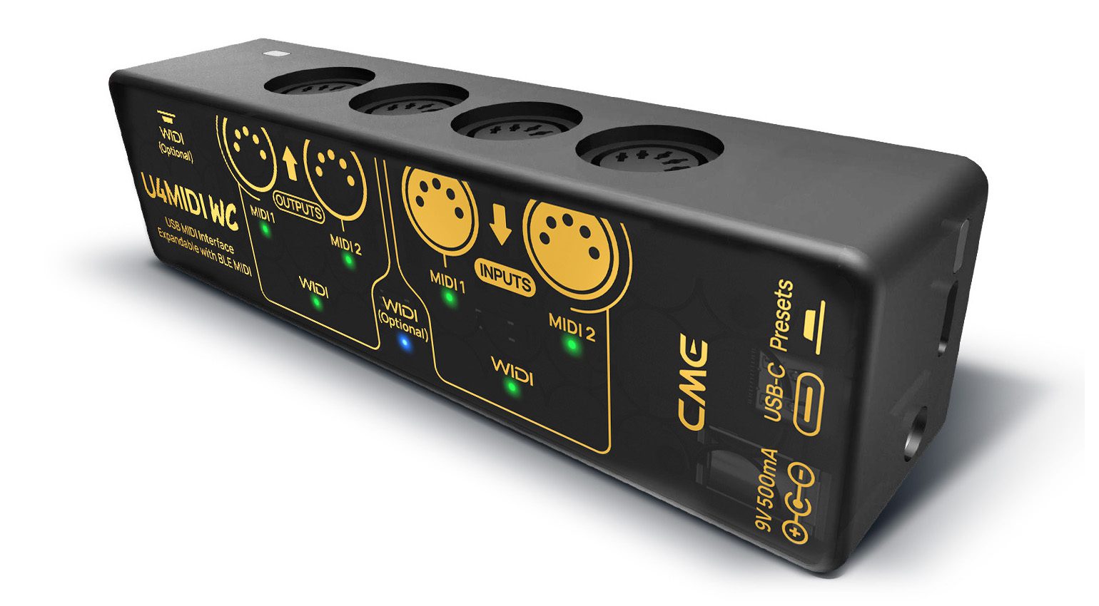 CME U6MIDI Pro + 4-Pack 2-FT MIDI Cables - MIDI Interface