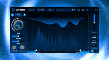 iZotope Cascadia is an Adaptive Delay Plug-in