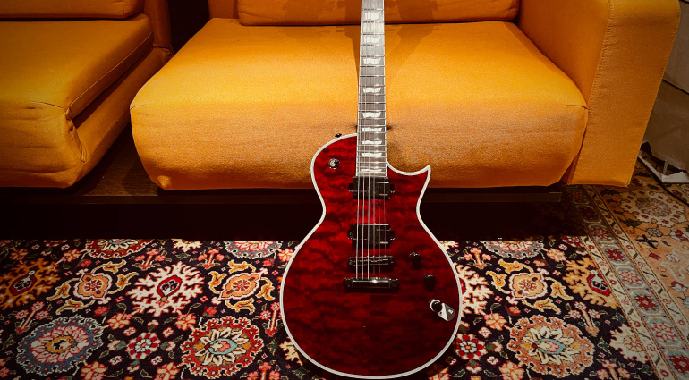 Lady in red: ESP LTD EC1000 QM