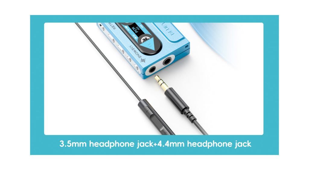 Mini-jack or 6.35 mm jack for headphone connection