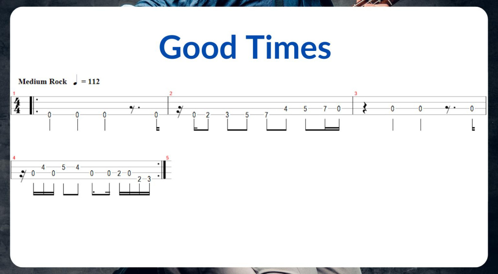 Good Times Bass TAB 