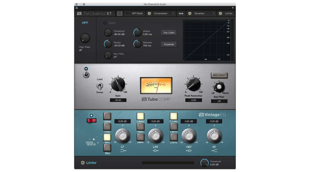 Stock DAW Plugins: PreSonus Studio One Fat Channel XT