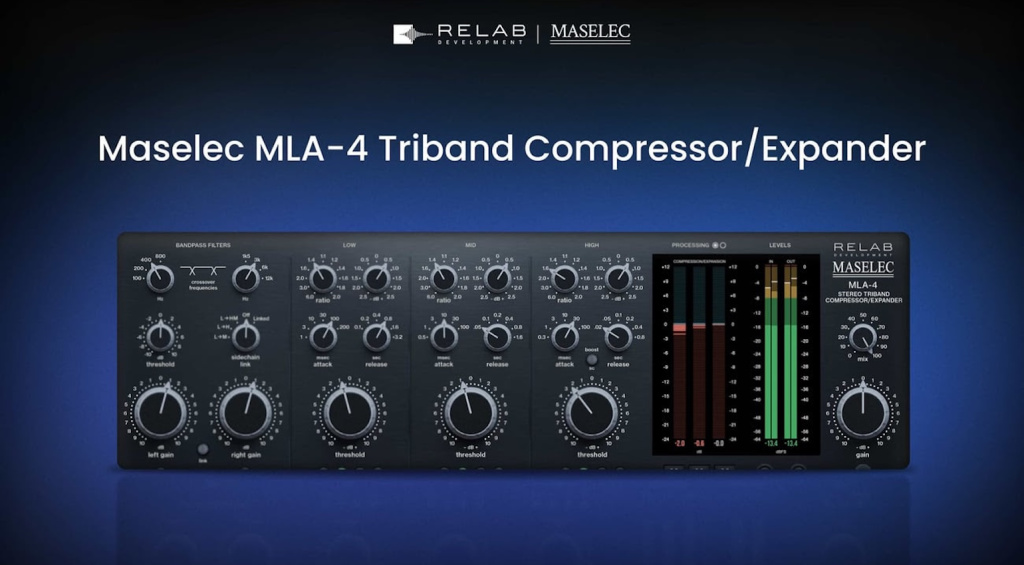 Tops and Flops: Relab Development launches Maselec MLA-4 Plugin