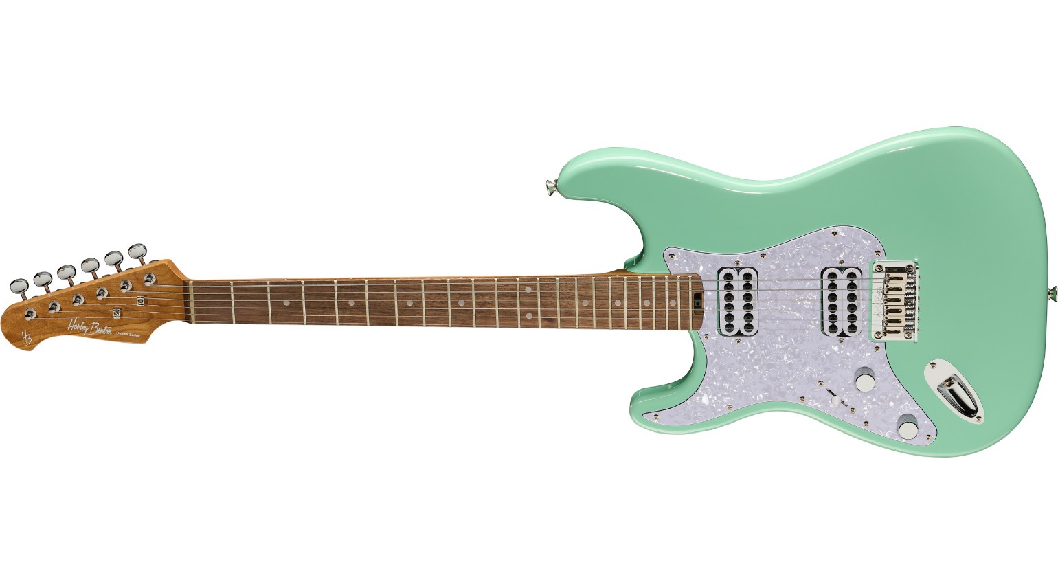 Harley Benton ST-Modern HH LH Seafoam Green Deluxe Series