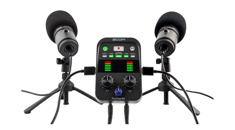 Zoom PodTrak P2 USB Mics