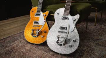 Gretsch G5230T Electromatic Sparkle Jet: Silver & Gold