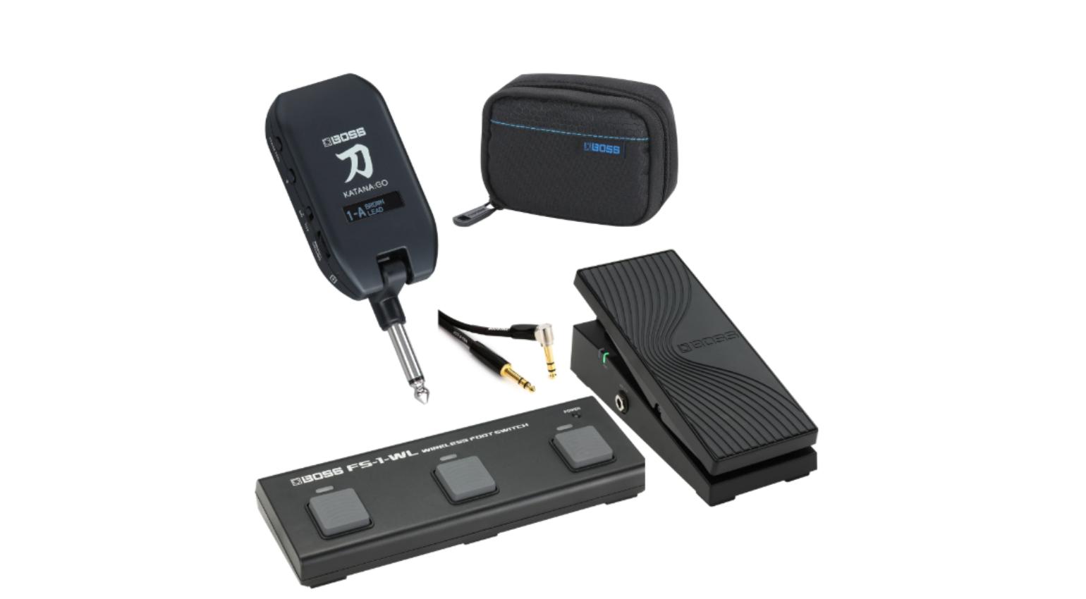 Boss Katana:Go Mini Guitar Headphone Amp with Wireless Footswitch & Expression Pedal