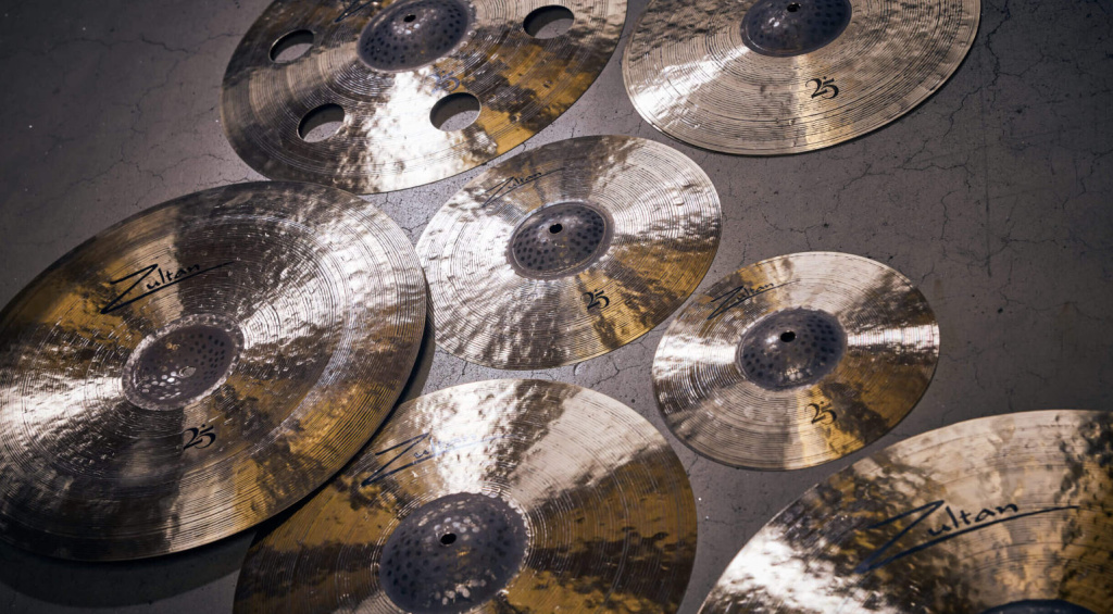 Some of the cymbals of the Zultan Cymbals 25 Series.