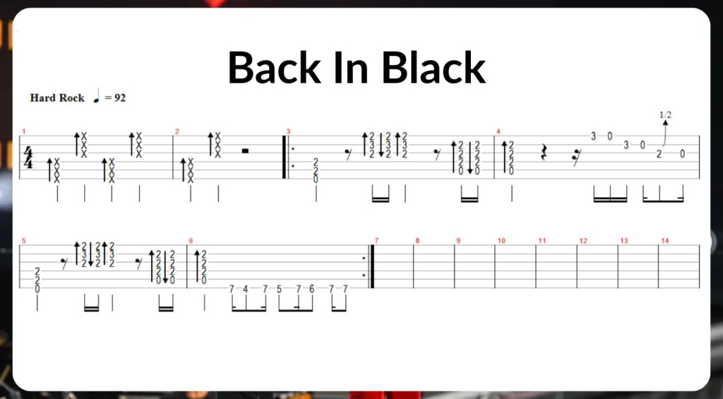 Canciones de AC/DC para principiantes