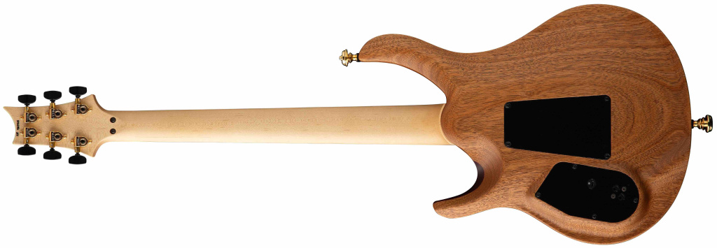 Acceso a los trastes superiores por detrás en la guitarra de Herman Li