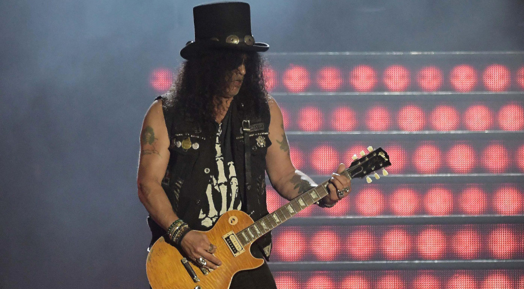 Slash and his Les Paul