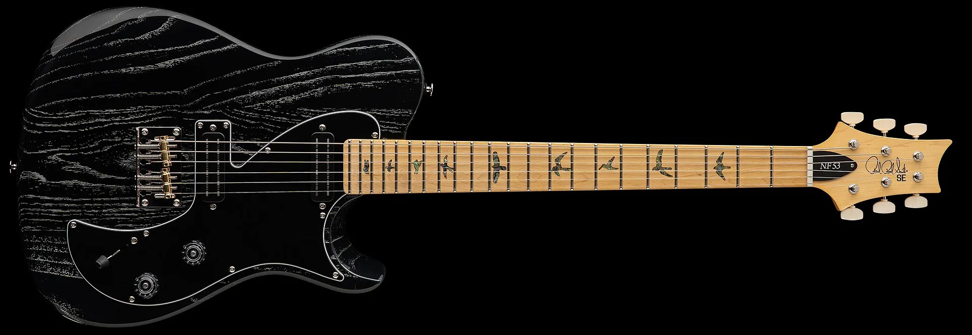 PRS SE NF 53 Black Doghair