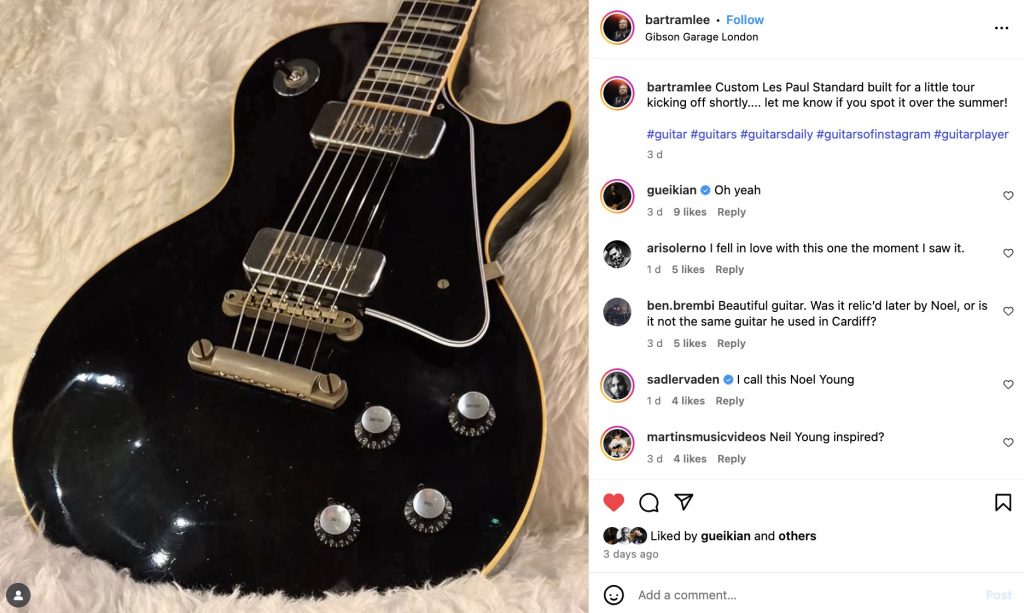 Oasis Mystery Gibson Les Paul