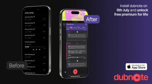Vochlea Dubnote is Like Voice Memos, But Finally Made for Musicians! Free for 24h!