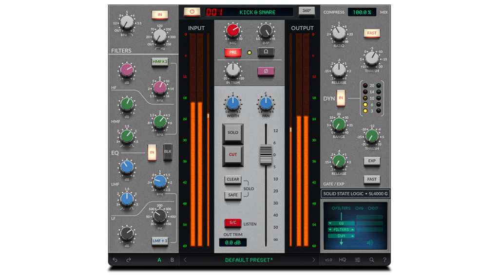 SSL 4K G Channel Strip