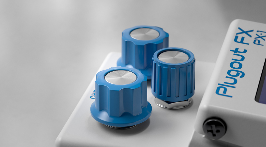 Each knob also has push-functionality for navigating the menus