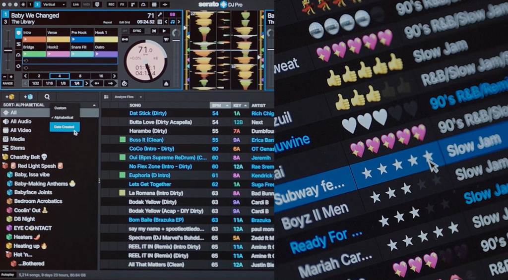 Serato_DJ_Pro_4-0_Sort_Rate