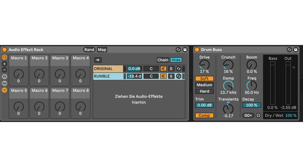 audio effects rack