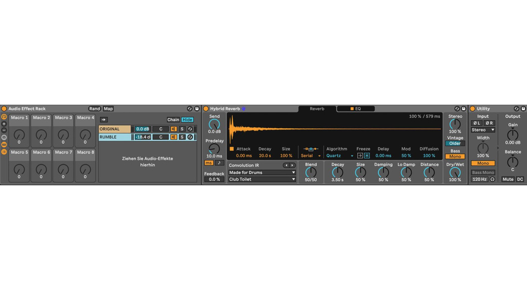 Reverb creates rumble