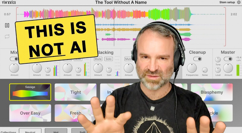 Tim Exile The Tool Without A Name: A One-click Mixing and Mastering Solution