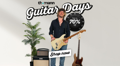 Guitar Days at Thomann: 500 Deals With up to 70% Off - Save for 10 Days, Starting Now!