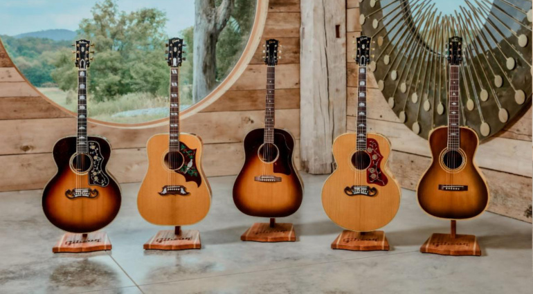 Gibson Light Aged Acoustics: Five new Reissues with Murphy Lab Aging
