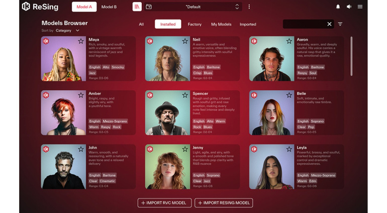 IK Multimedia ReSing: Browser