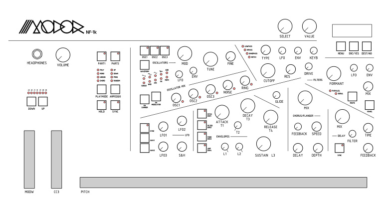 Modor NF-1k: Not Only Keys But Double the Polyphony - gearnews.com