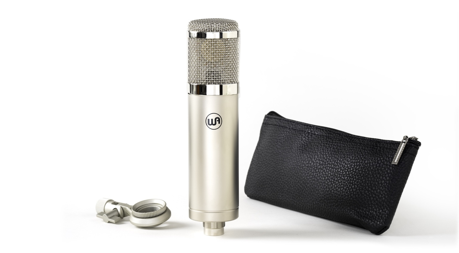 Microphone à Condensateur Warm Audio WA-47jr - Grande Membrane - Directivité Réglable (nierre, Cardioïde, Omnidirectionnel) - Noir