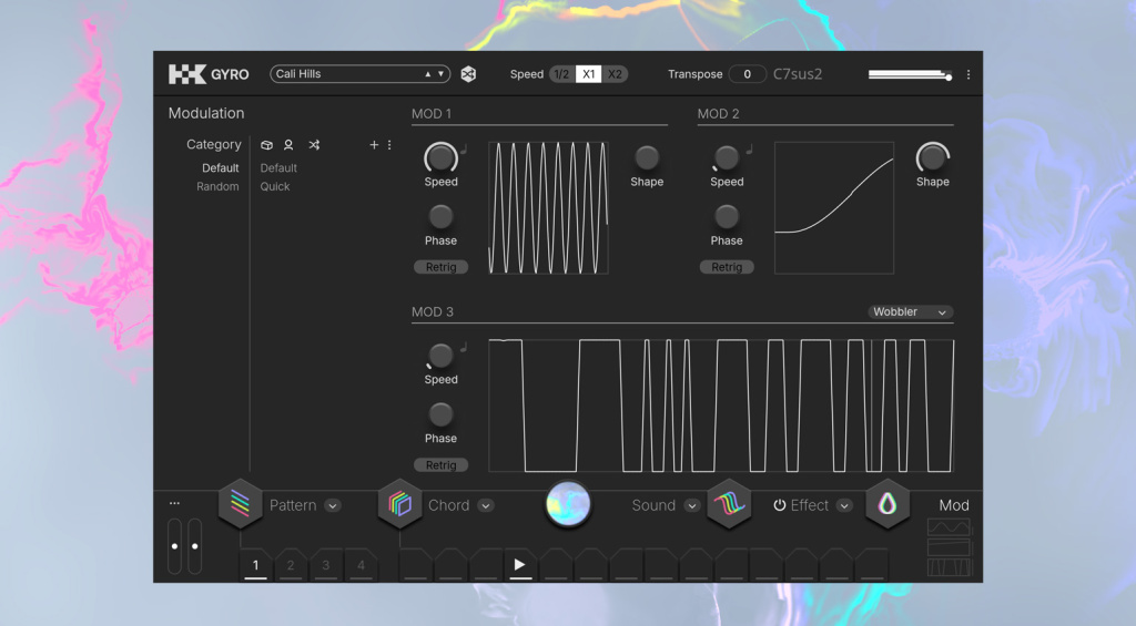 10K Audio Gyro also offers options for modulation