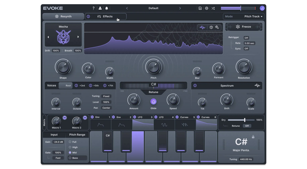 Minimal Audio Evoke