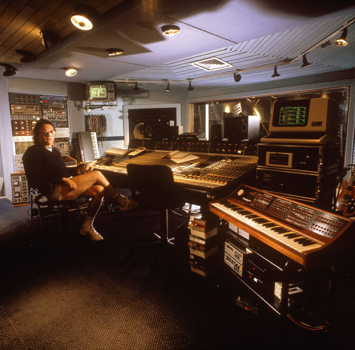 Trevor Horn in SARM West's Studio 1 Control Room