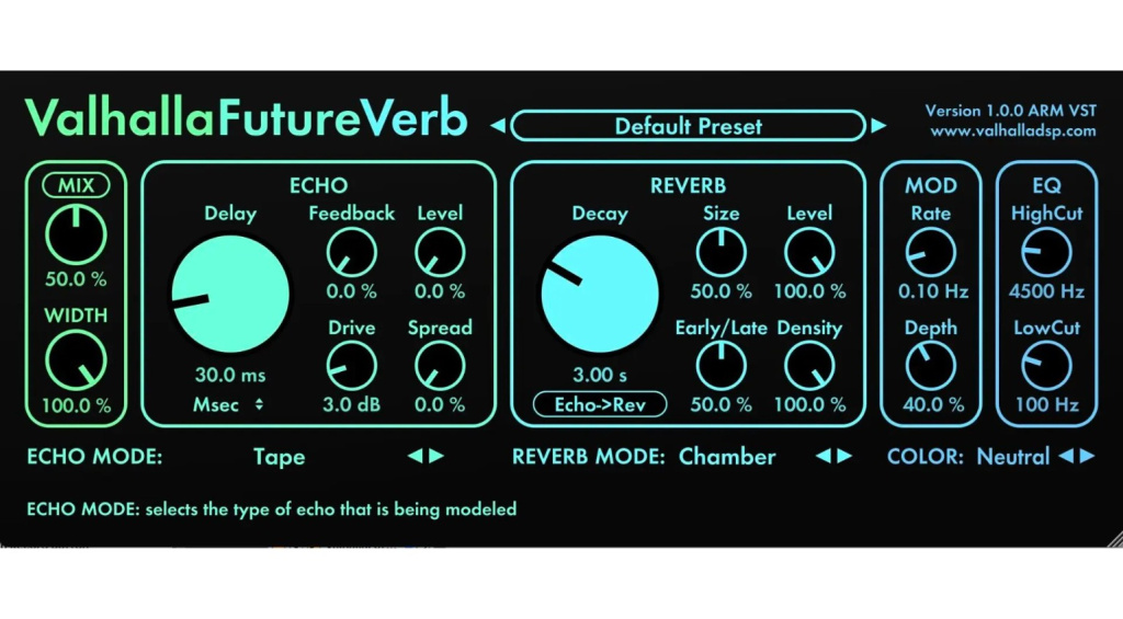 ValhallaDSP ValhallaFutureVerb