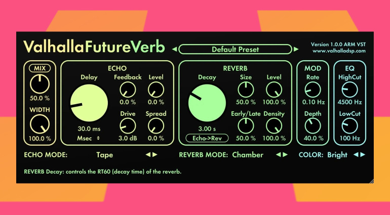 ValhallaFutureVerb: This New ValhallaDSP Plugin Sounds Like the Future - Only $50!