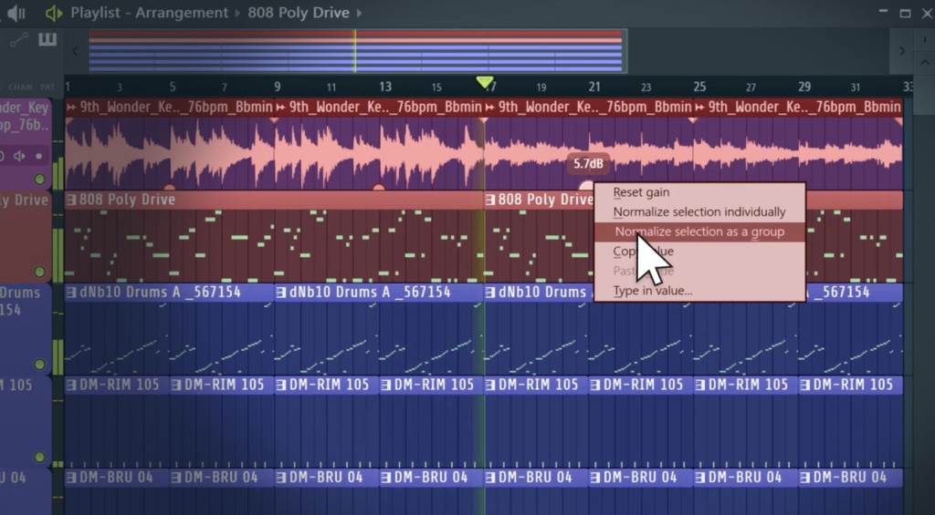 FL Studio 2026 Clip Gain
