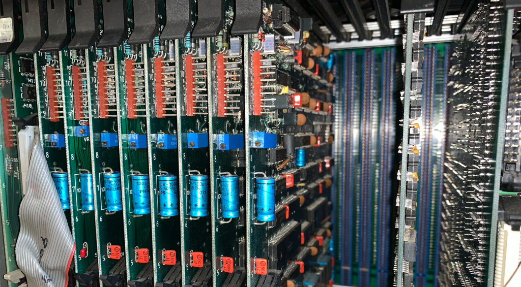 Close-up inside a Series IIx Fairlight CMI