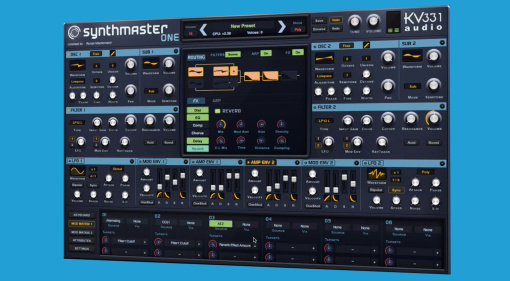 KV331 Synthmaster One as Freeware: Free Wavetable Synth for Fat Sounds!