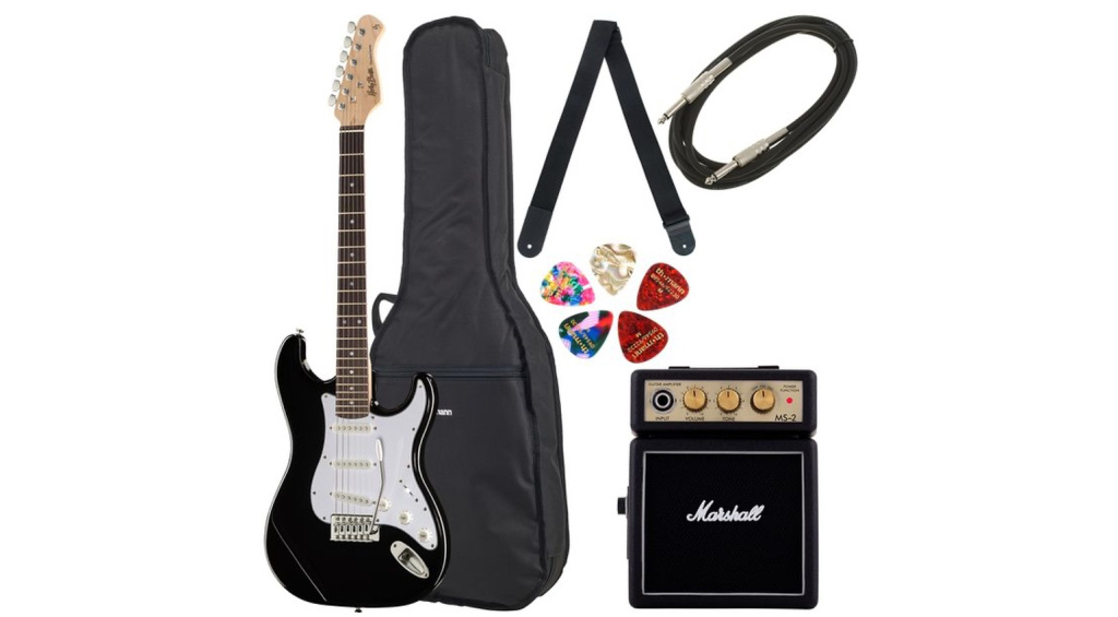 Harley Benton ST-20 BK Standard Series Bundle