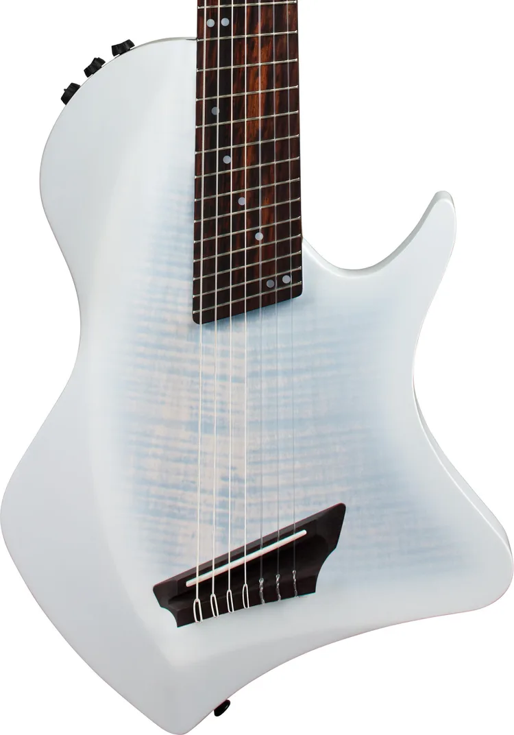 NewCordoba Abasi Stage 7 Nylon-string Acoustic-electric Guitar - White Burst